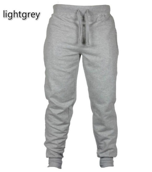 Picture of Men's casual solid color all-matching sweatpants spring and autumn sports breathable harem pants fashionable all-matching ankle-tied pants