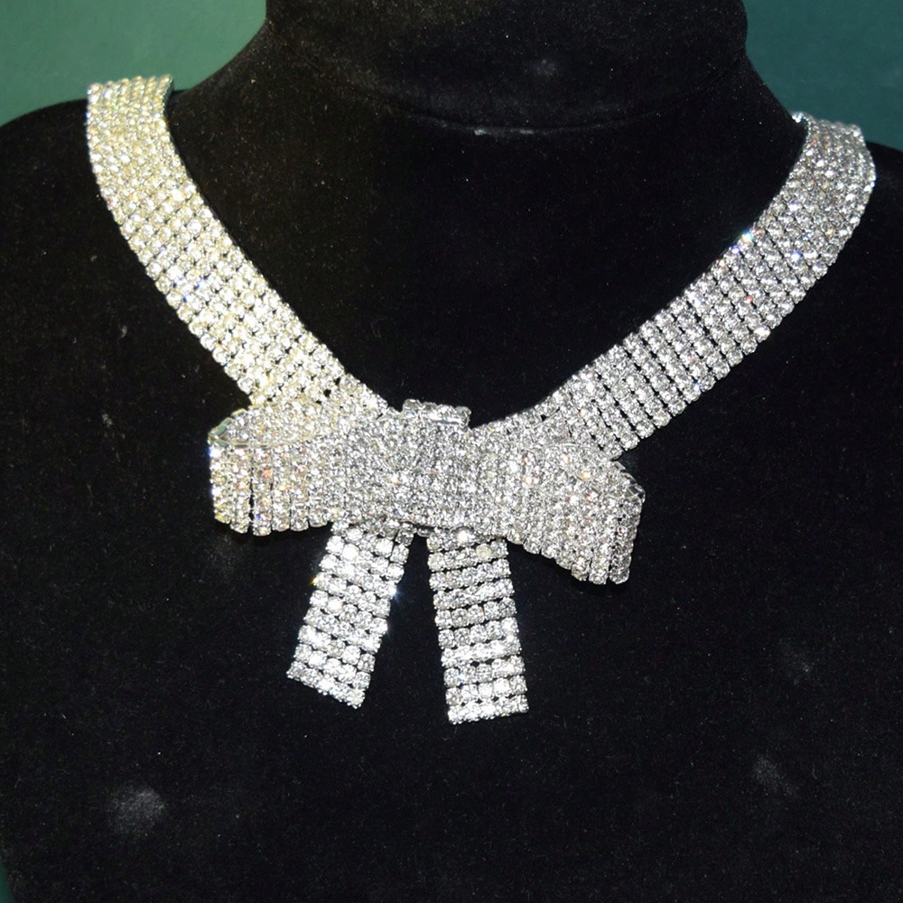 Picture of European and American Cross-border Exaggerated Belt Body Rhinestone Waist Chain Sequin Sexy Fashion Simple Bow Decorative Chain