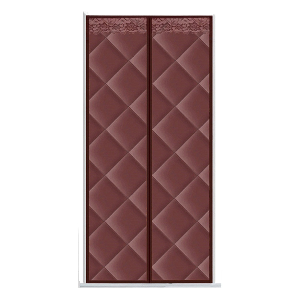 Winter cotton door curtain windproof Thermal magnetic self-priming cold-proof door curtain thickened thermal insulation punch-free thick cotton door curtain