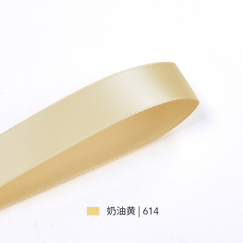 Picture of Manufacturer Wholesale Yao Ming Webbing 1cm Yellow Ribbon Gift Box Packaging Decoration Baking Cake Accessories Ribbon Ribbon