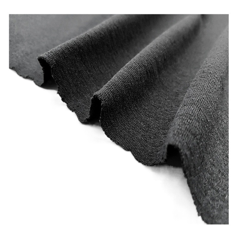 Polyester PBT imitation linen wear-resistant quick-drying single-sided matte stretch knitted underwear sports T-shirt polyester silk fabric