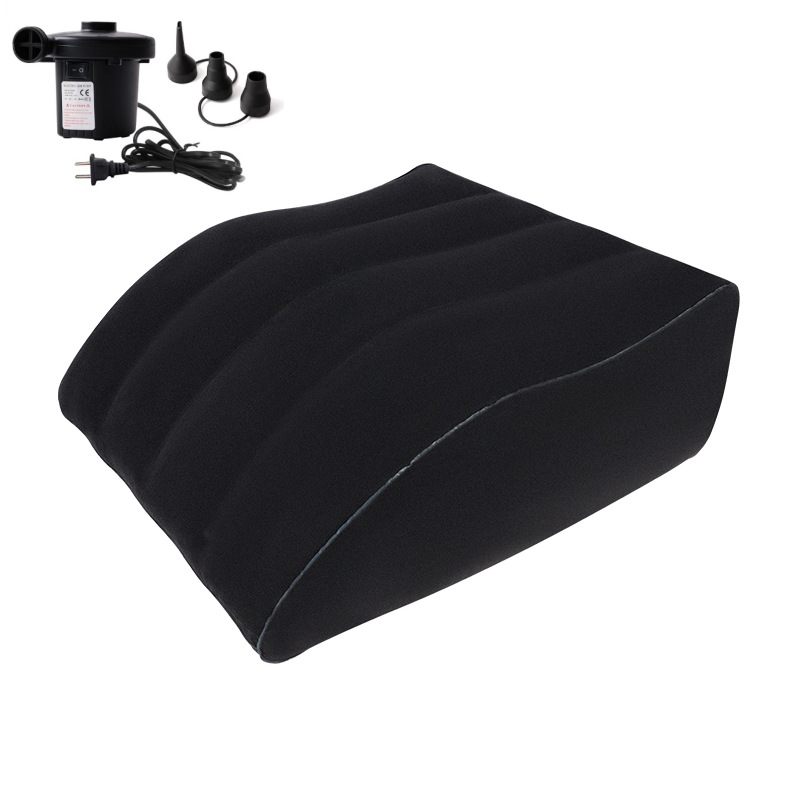 Picture of Inflatable Leg Pillow Raising Foot Pillow Bed Artifact Decompression Pillow Knee Relaxation Fatigue Relief Trapezoidal Leg Cushion in stock