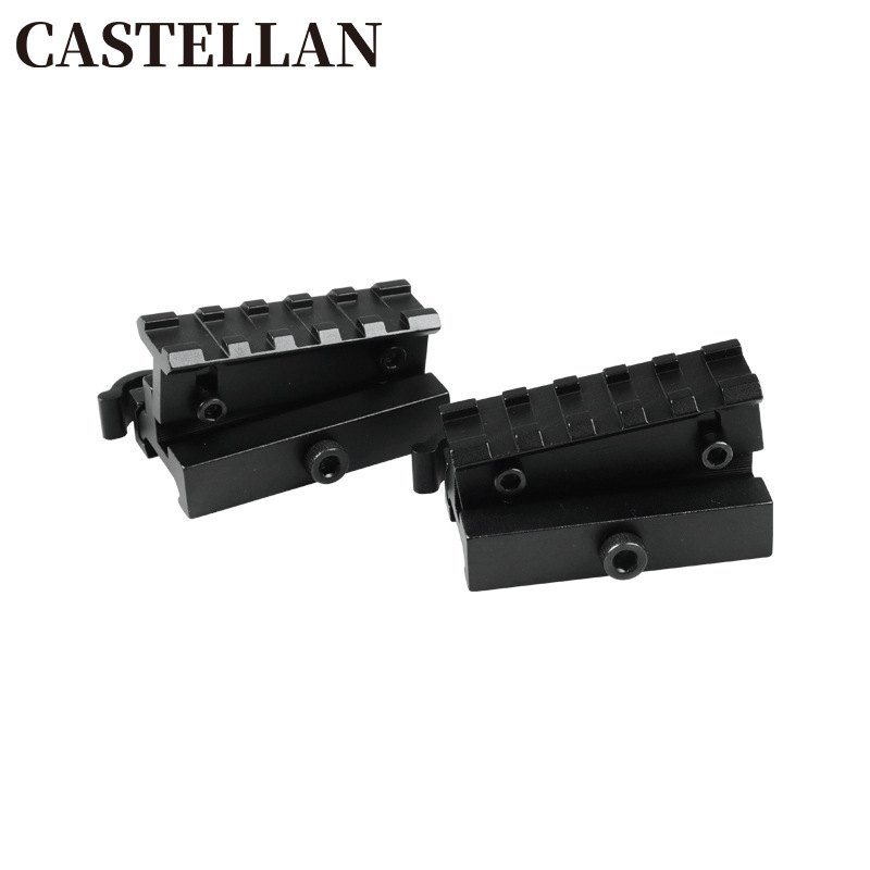 Picture of 20mm bracket aiming bracket five-slot heightened tilt adjustable aluminum alloy aiming bracket conjoined bracket ZG05