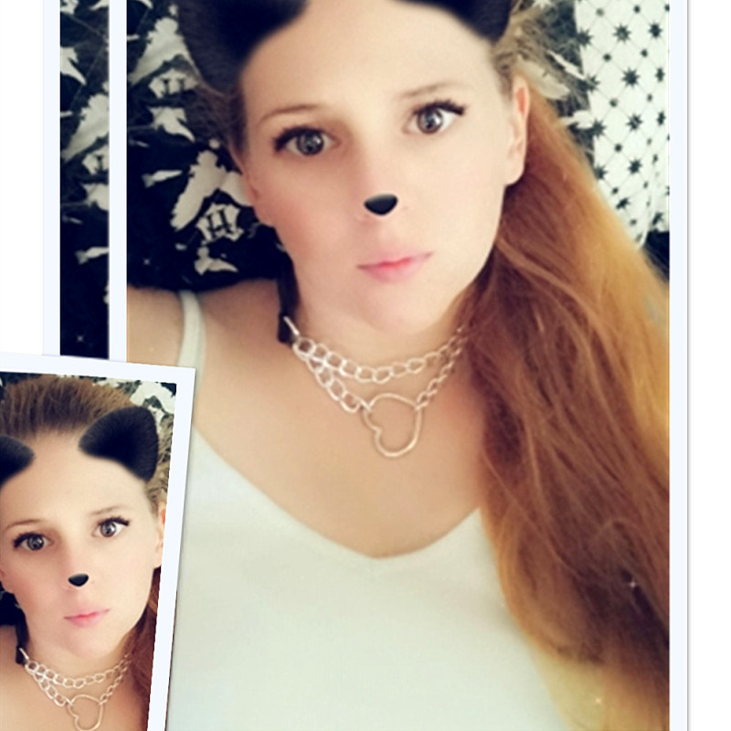 Picture of Cross-border Harajuku Heart-shaped Chain Collar Necklace Fashion Trend Leather Love Neck Chain Neck Chain Clavicle Chain