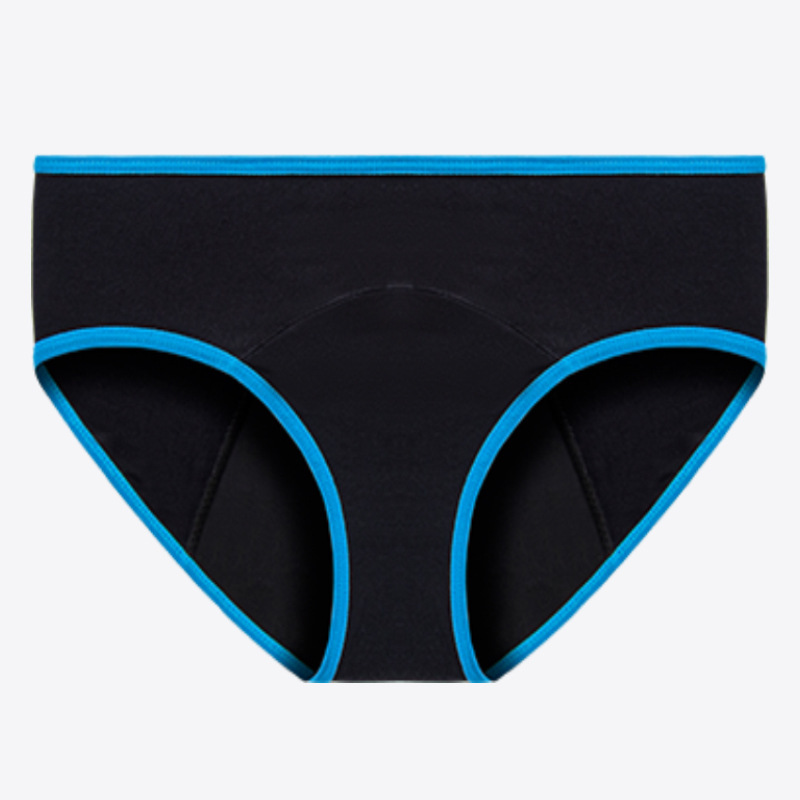 Picture of Foreign trade color side menstrual period underwear women's cross-border low waist plus size large flow three-layer menstruation period underwear