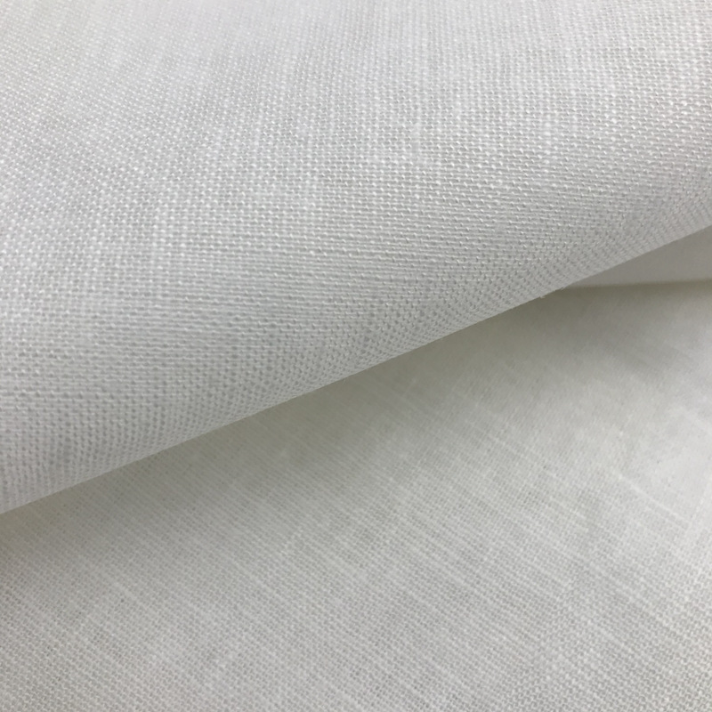 Picture of Spring and Summer Cotton Linen Solid Color Fabric Spot Shirt Suit Cotton Linen White Clothing Fabric Background Cloth Manual DIY