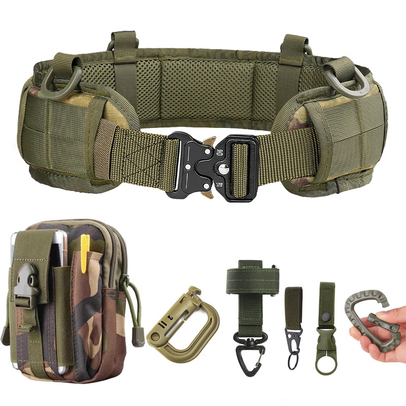 Edc Small Bag Girdle Belt Set Military Training Outdoor Training Hiking Tactical Storage Cs Field Belt Girdle