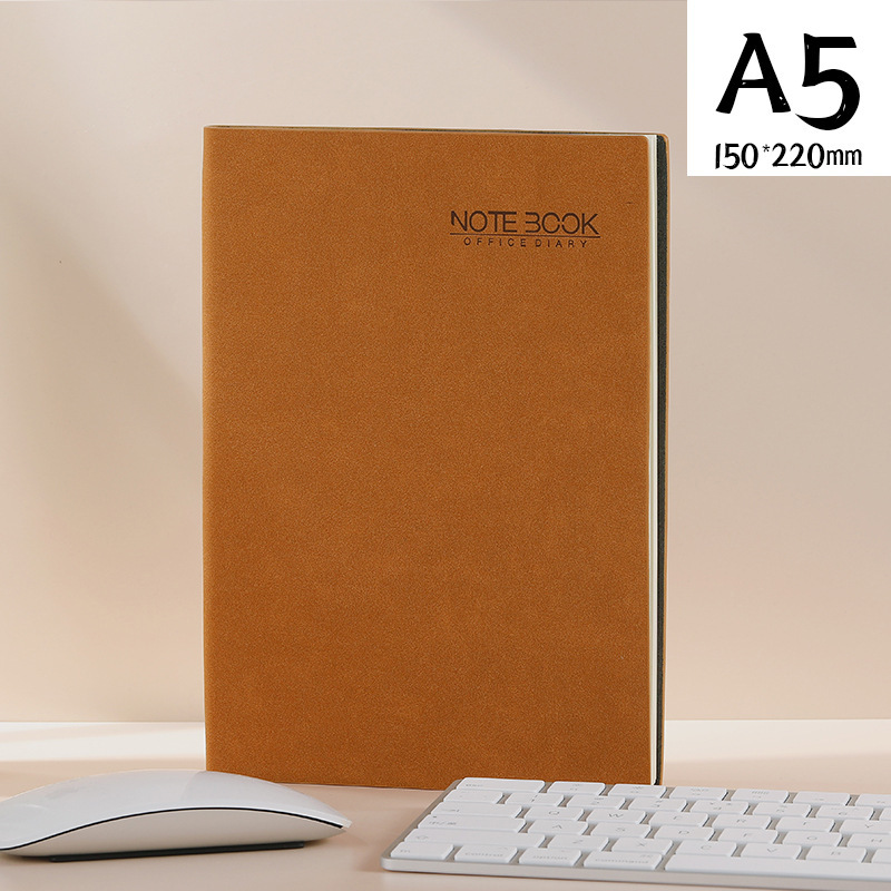 Picture of High-Looking A5 Notebook Imitation Leather Hand Ledger Thickeneded Conference B5 Simple Business Notepad Custom Logo