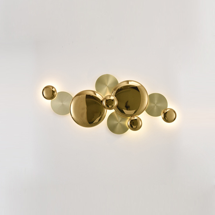 Modern Simple Personality Designer Metal Wall Lamp Living Room Bedroom Background Wall Villa Model Room Wall Lamp