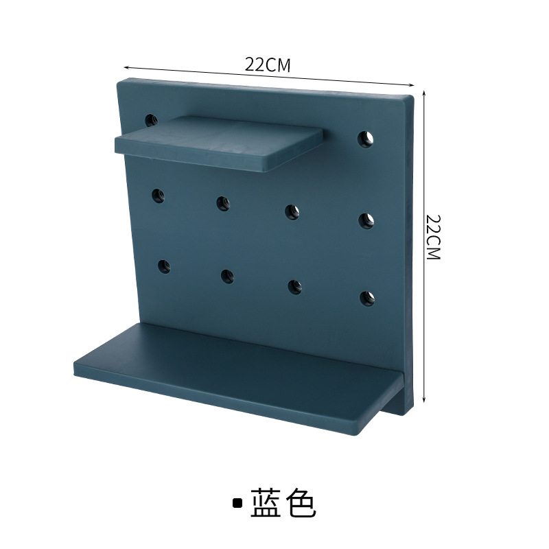 Picture of Casual Plastic Hole Board Set Living Room Kitchen Wall Bedroom Storage Wall Partition Home Wall Hanging Shelf