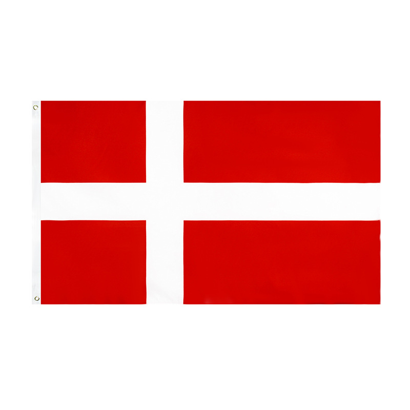 Picture of Danish flag Denmark flag90 * 150cm polyester printed flag flag spot cross-border wholesale