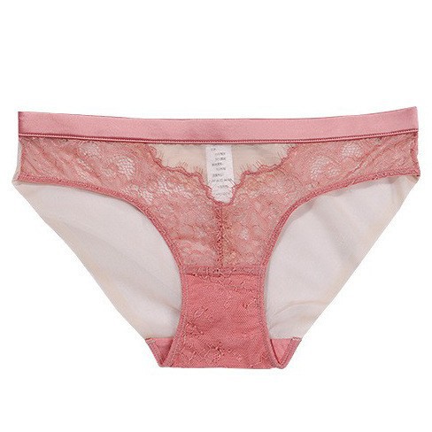 Cross-Border French-Style Sexy Underwear for Women, Thin Mesh Embroidered Lace Panties, Pure Cotton Crotch, Hip-Lifting Low-Waist Briefs