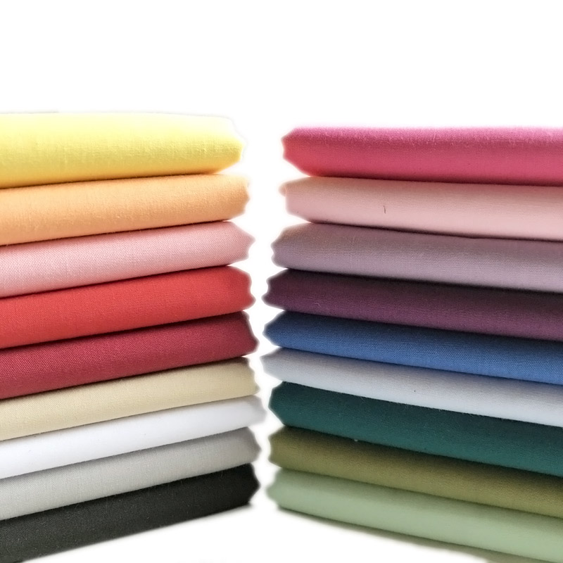 Solid Color Polyester Cotton Fabric Handmade Pure Cotton Pocket Wrapping Fabric Shirt Work Clothes Shooting Background Painted Fabric