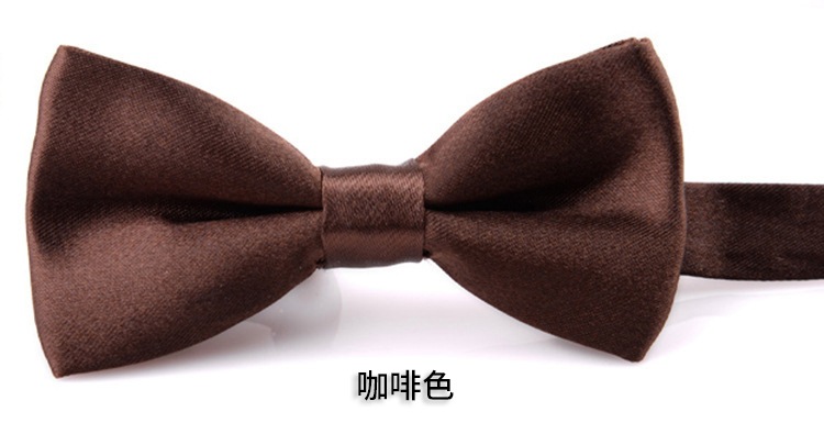 Picture of Korean Style Imitation Silk Bow Tie Men's and Children's Fashionable baby Solid Color Bow Tie Bow Tie Kindergarten Primary School Students Bow Tie