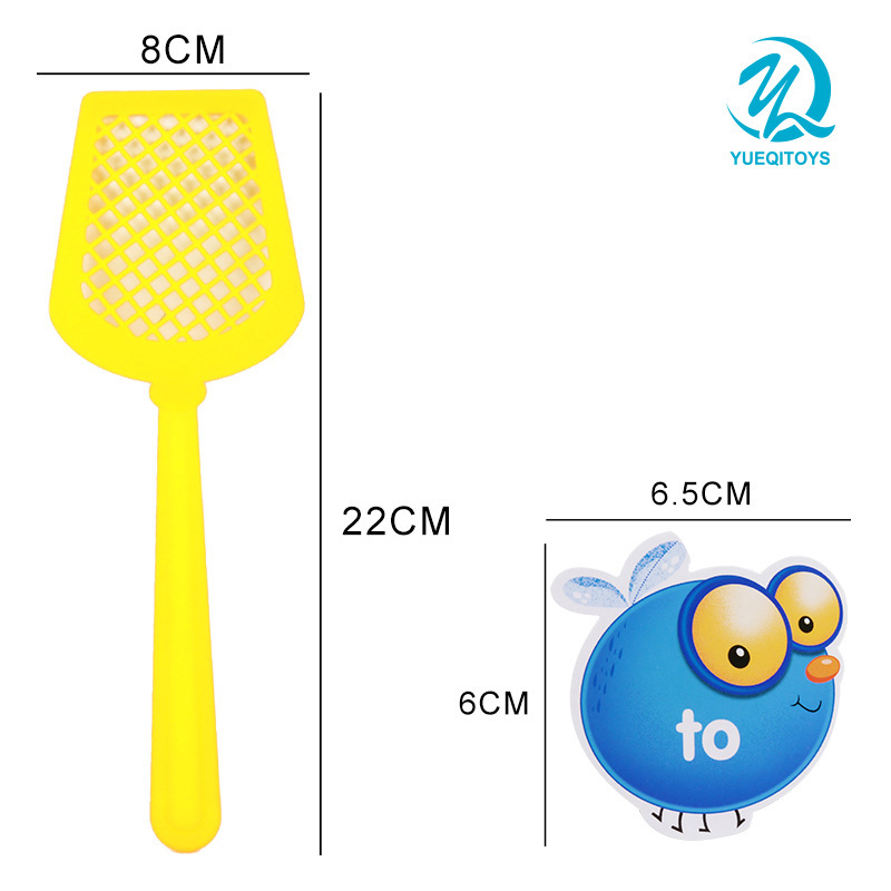 Picture of Cross-Border Kidsren's Board Game Crazy Fly Swatter Toy Early Education Fun Learning English Word Vocabulary Card 100Pcs