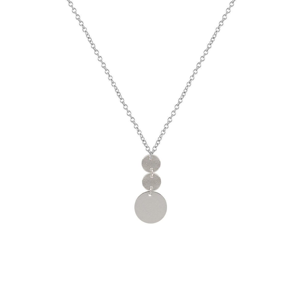 Picture of European and American Cross-Border Jewelry Large and Small Round Sequin Necklace Women's Personalized Creative Accessories Pendant Clavicle Chain