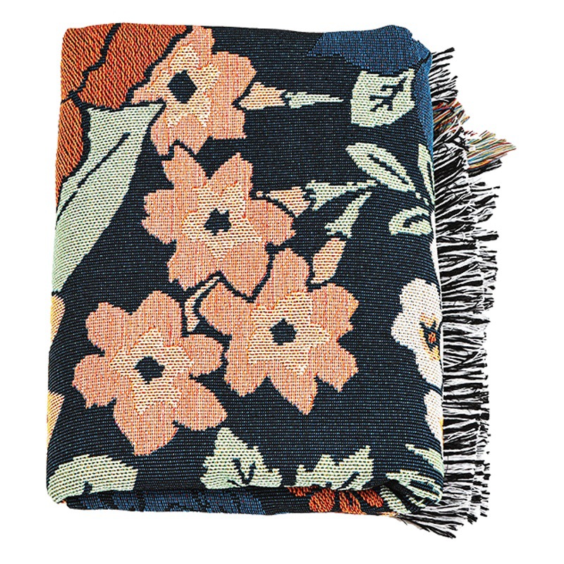 American country flower sofa towel sofa cover blanket outdoor camping leisure blanket cross-border supply of a generation of hair