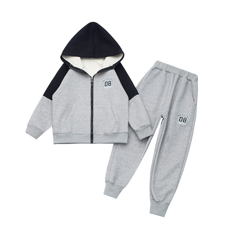 Picture of Children's Clothing Boy's Autumn Clothing suit 2025 New fleece-lined Fashion Handsome Children's Spring and Autumn Big Boy's Autumn Sportswear