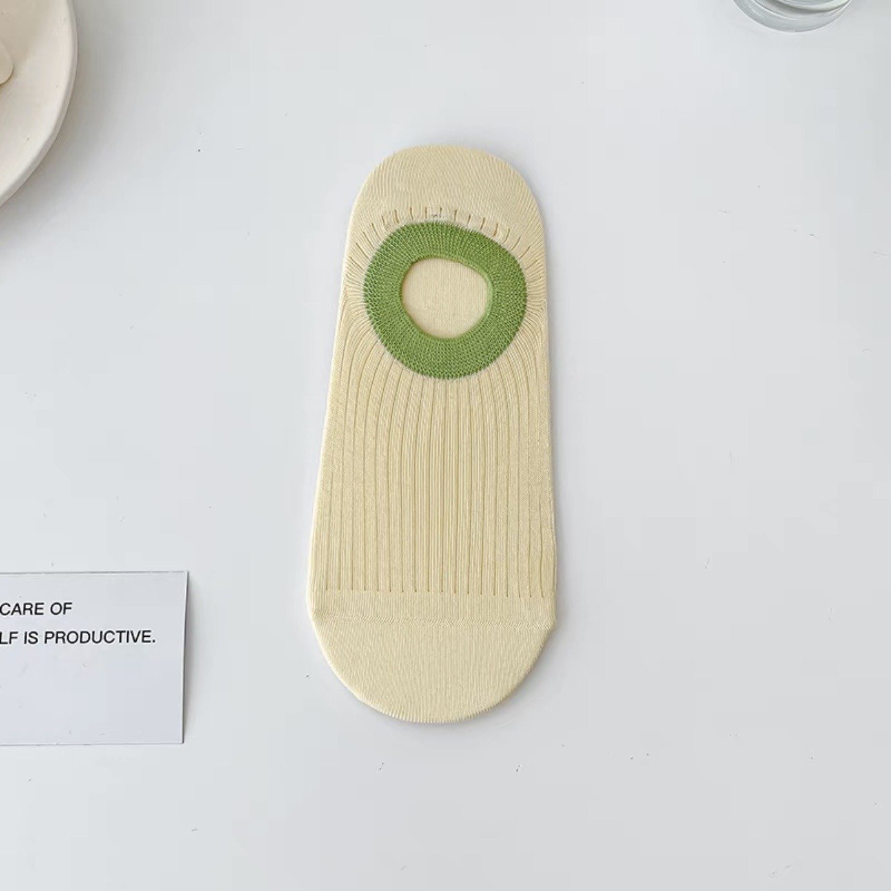 Picture of Socks women's cotton boat socks do not fall with dopamine invisible socks summer shallow mouth heel dispensing socks Zhuji socks
