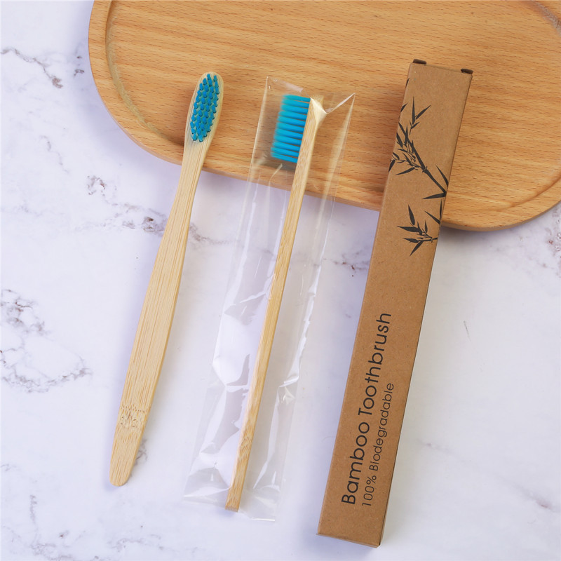 Picture of Cross-border Travel Homestay Hotel Non-disposable Toothbrush Bamboo Charcoal Bamboo Fiber Soft Hair Adult Bamboo Toothbrush Customization