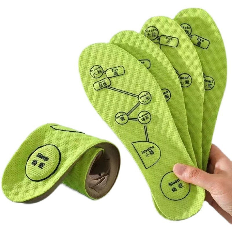Picture of Ai Cao deodorant insoles for men and women shock-absorbing sweat-absorbing soft bottom thickened long-standing point massage deodorant sports insoles