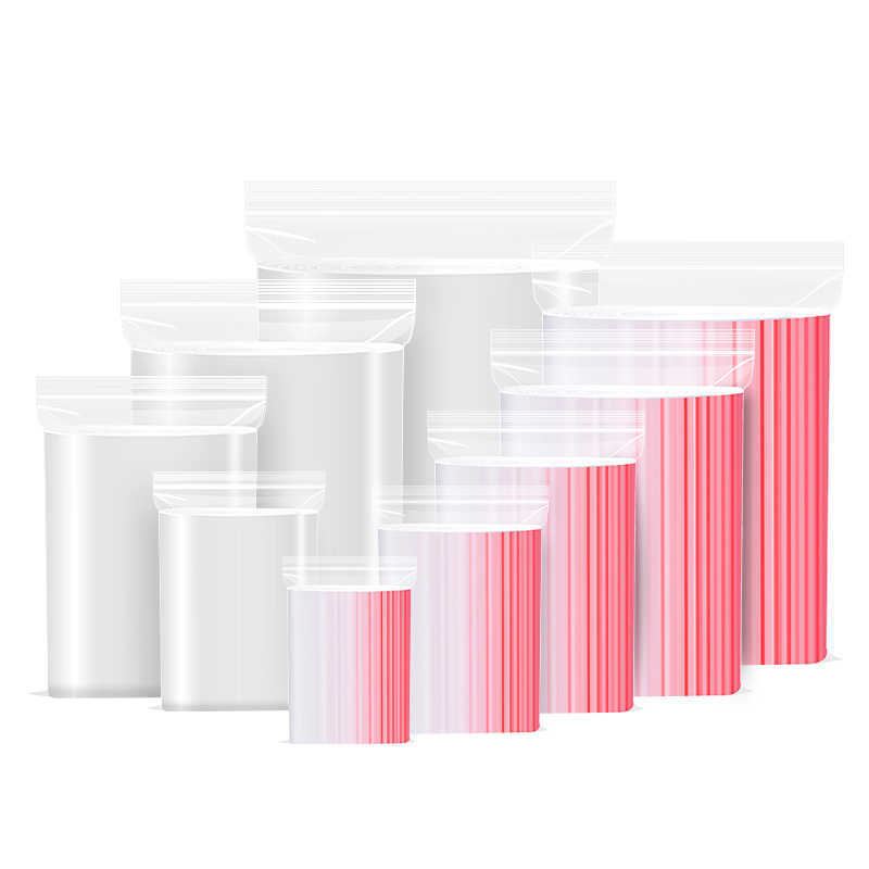 Picture of Processing Customized Pe Bag Ziplock Bag Waterproof Thickeneded Food Household Fresh-Keeping Packaging Bag Plastic Transparent Sealed Bag