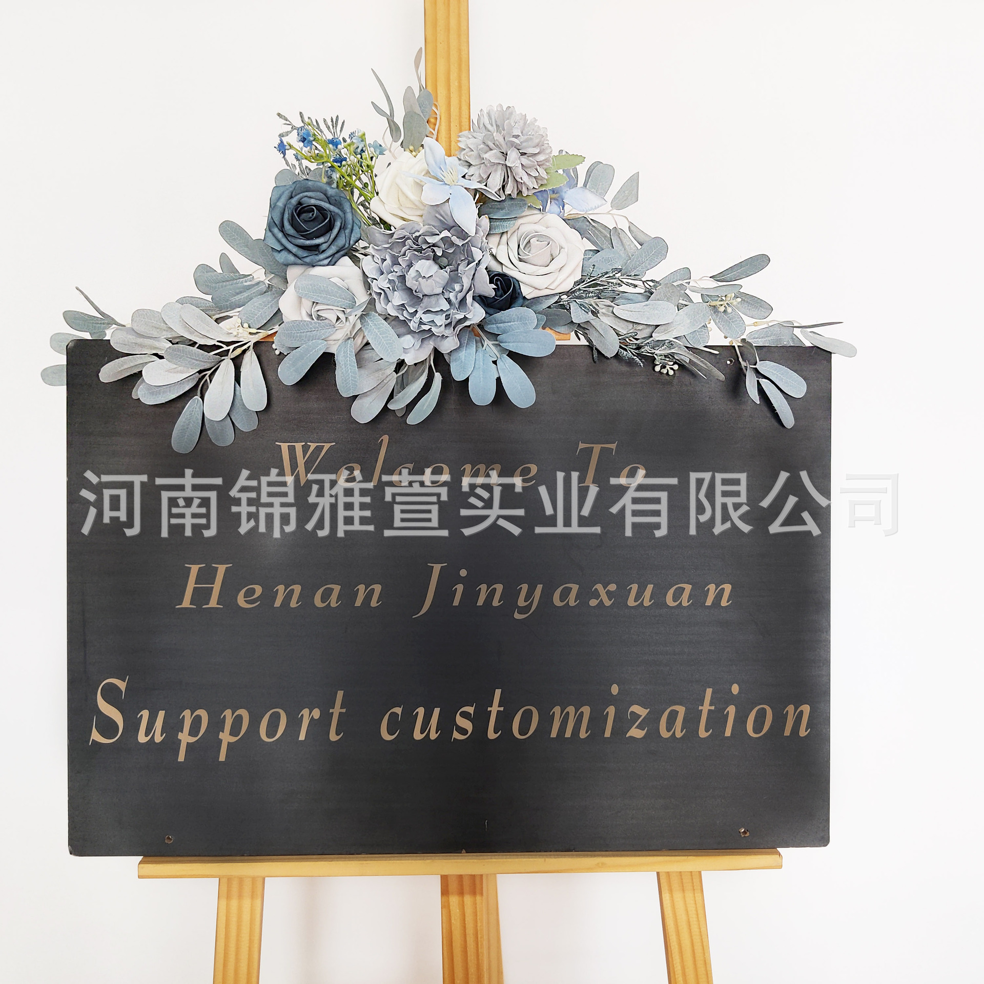 Picture of Cross-border Amazon artificial arch simulation flower wedding tag flower welcome flower row background decoration manufacturers supply