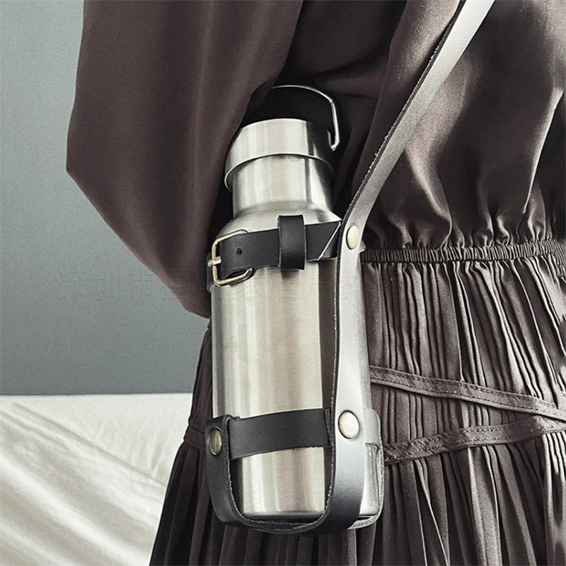 Cross-border Hot-selling Crossbody Kettle Thermos Cup Set Drinking Beverage Bottle Bottle Bag Adjustable Milk Tea Cup Set
