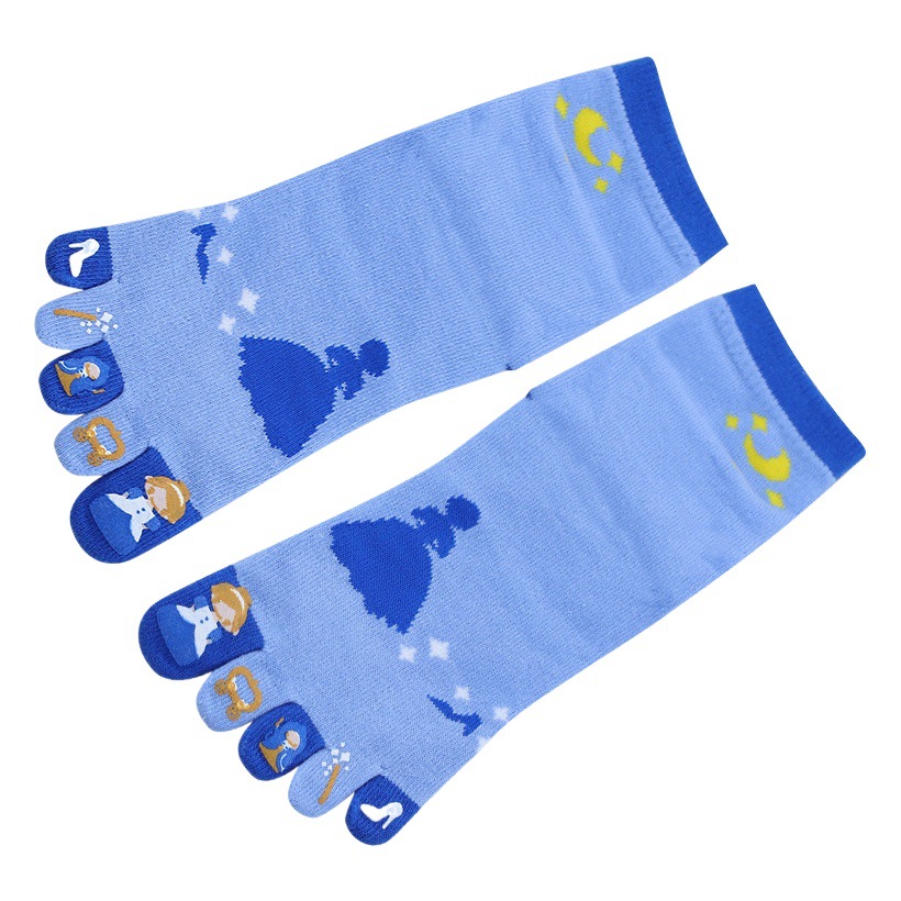 Spot cotton yoga socks Pilates professional non-slip dispensing tube sweat-absorbent fitness split toe five-finger socks