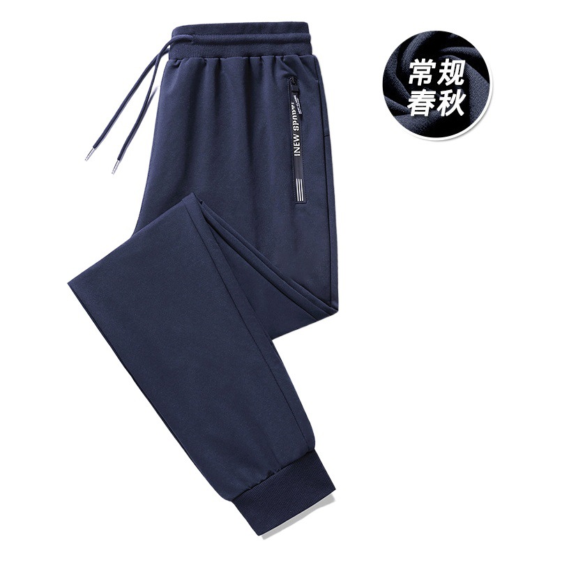 Spring and Autumn New Casual Sports Pants Men's Casual Pants Korean Style Slim-fit Straight Tube Nicking Leg Trousers Factory Outlet