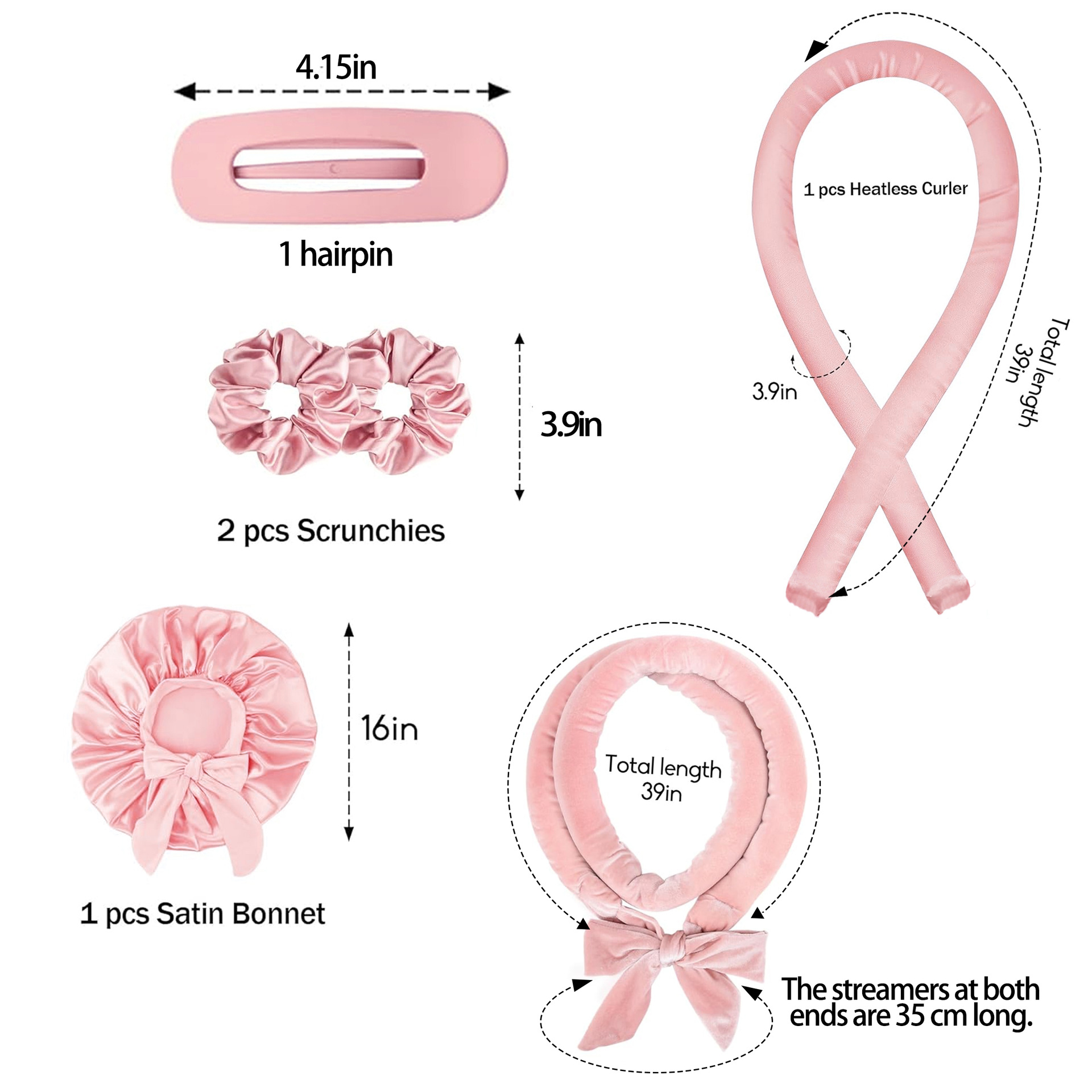Picture of Cross-border New Style Hair-free Sleep Bow Lazy High-end Soft Hair Coiler Silk Loam Ribbon Curling Stick