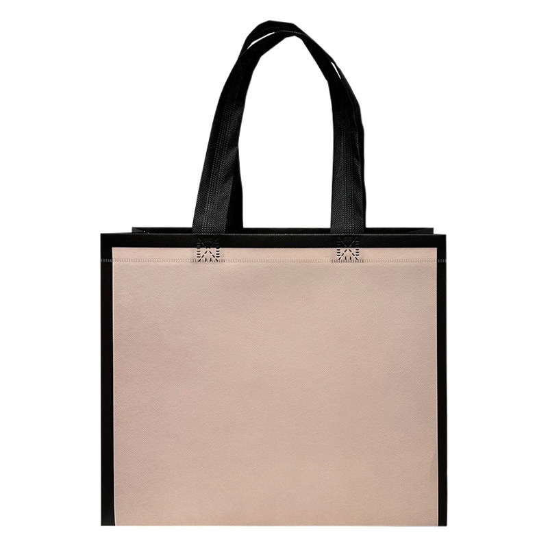 New portable high-end clothing store clothes bag big brand packaging waterproof non-woven ear bag printed logo