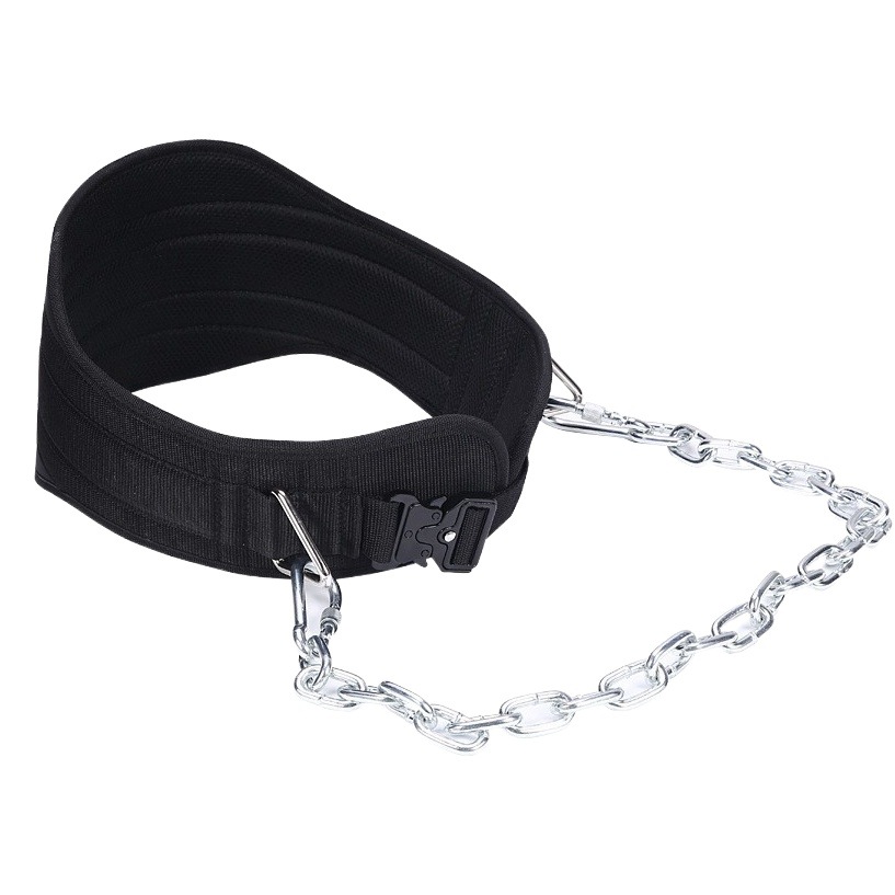 Pull-up weight-bearing belt waist strength training bold iron chain parallel bars arm bending and stretching weight-bearing Belt Fitness