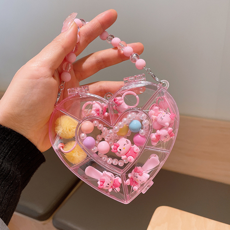 Picture of Children's jewelry baby cartoon cute fruit pendant bracelet suit birthday gift box in stock wholesale