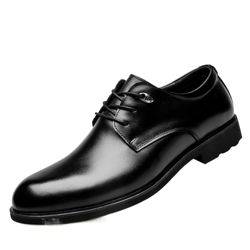 Men's Leather Shoes 2025 New Men's Business Formal Men's Shoes Classic Genuine Leather Wedding Shoes Cross-Border Large Size Casual Shoes