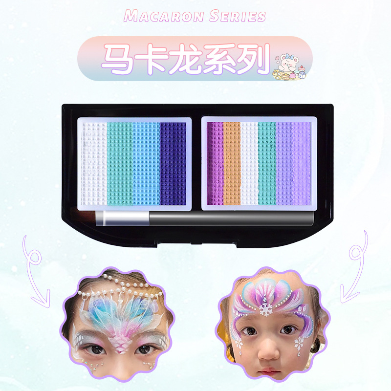 Picture of Children's Human Face Painting suit Festival Comic-Con Makeup 3D Painting Pigments Water-soluble Washable Pigments