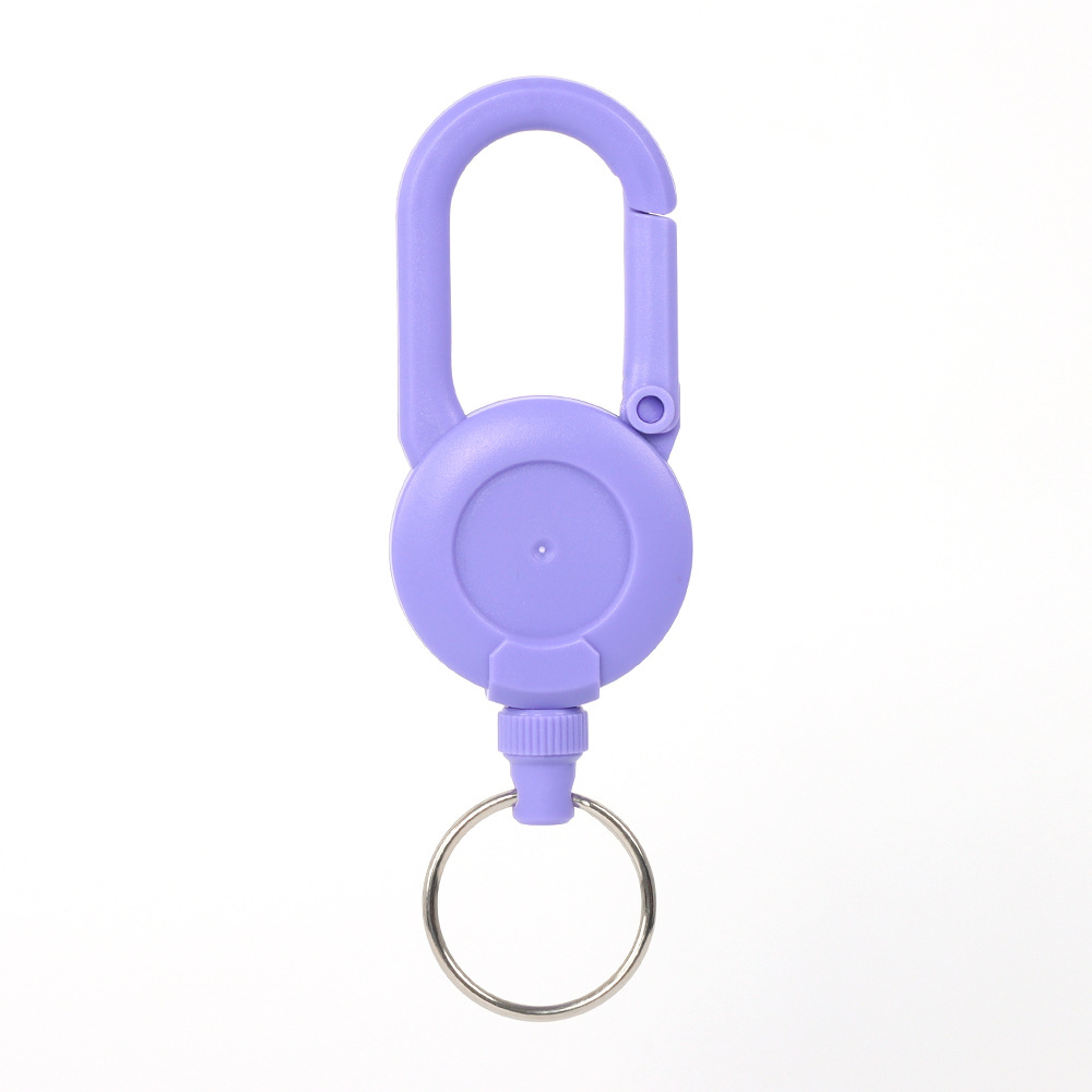 Picture of Retractable key chain elastic pull rope easy pull buckle anti-loss extension cord high rebound easy pull key chain