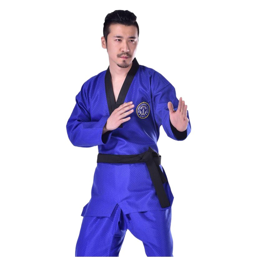 Large Square Adult Boys and Girls Taekwondo Clothing suit Beginner Coach Training Clothing Printed and Embroidered with Belt