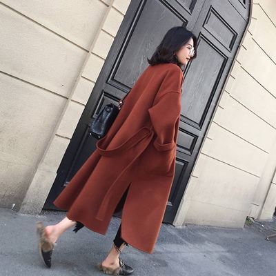 Picture of 2025 New Autumn and Winter Korean Style Cotton Thickeneded Woolen Outwear Slim Fit Large Size Mid-Length Woolen Outwear