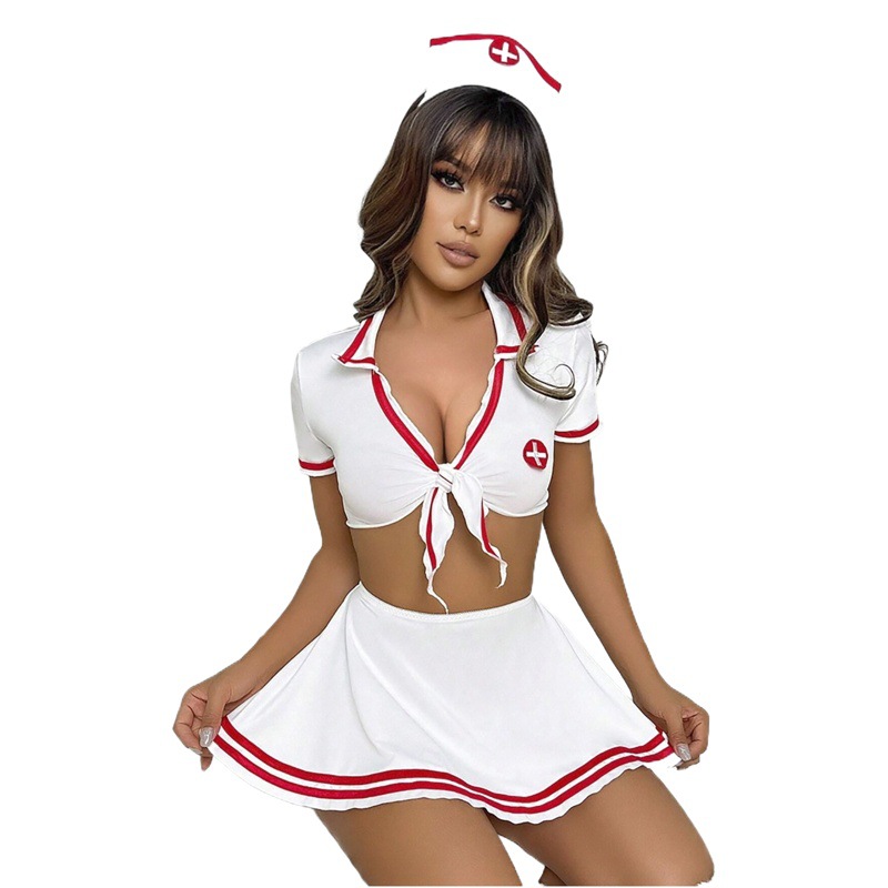 S-XL sexy nurse clothes sexy lingerie COS female nurse clothes game uniform role playing nurse clothes