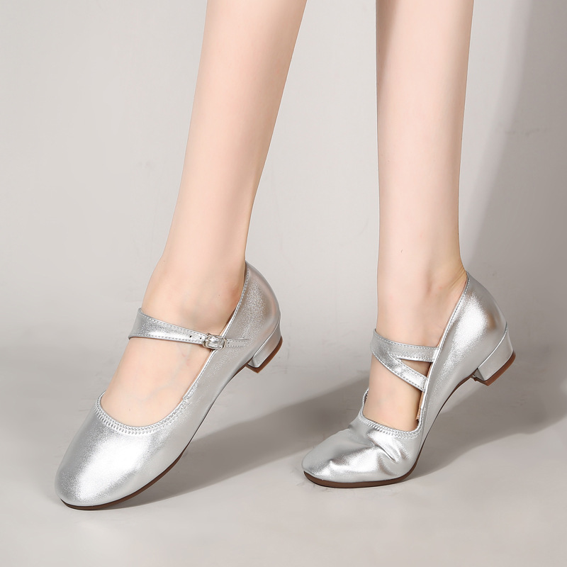 2025 New Double Climbing Square Dance Shoes Dancing Shoes Women's Soft Bottom Dance Shoes Low Heel Dance Shoes Women's Practice Teacher Shoes