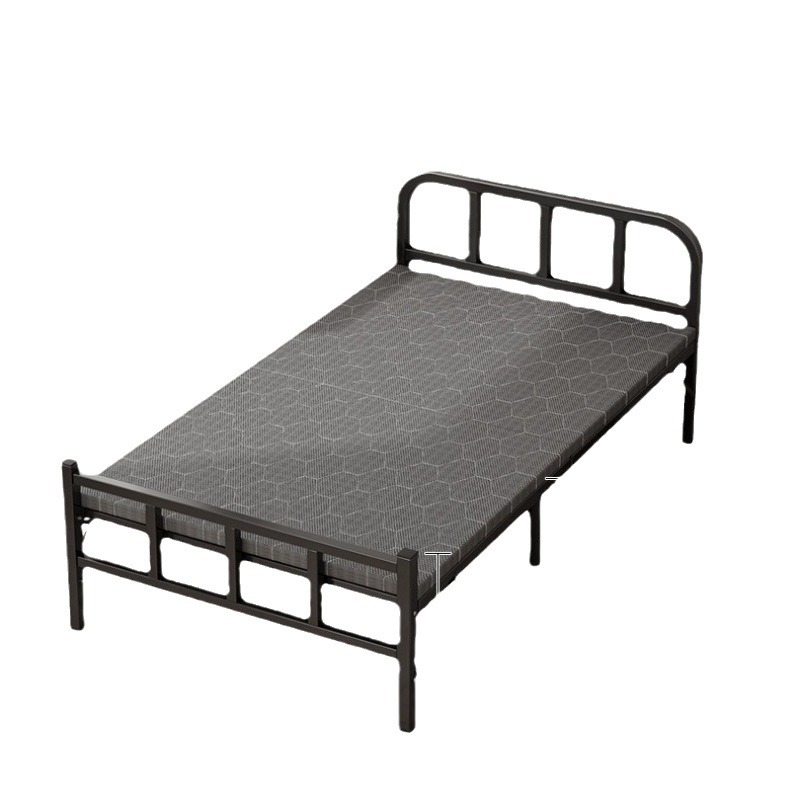Picture of Single Office Nap Bed Rental Room Nap 1.2m Hard Plate Iron Frame Bed Multi-Functional Bed Foldableing Bed