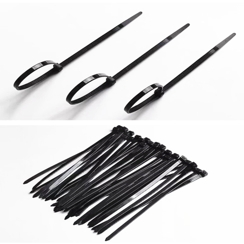 New nylon pa66 raw material 3(2.2)* 200GB products 500 nylon cable ties per pack in stock wholesale