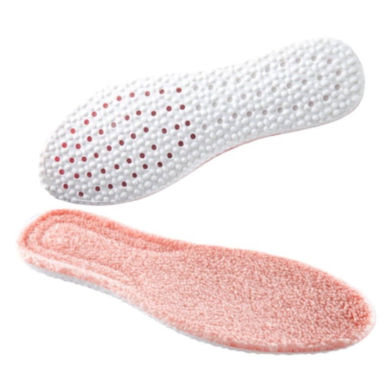 Footprint Youpin feeling of walking on shit fleece-lined insole warm thickened e-commerce one-piece delivery breathable sweat-absorbent cold-proof soft bottom