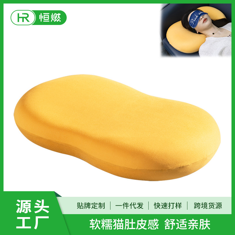 Cat belly pillow household memory foam pillow core children's cervical support deep sleep memory pillow B & B cat belly pillow high pillow