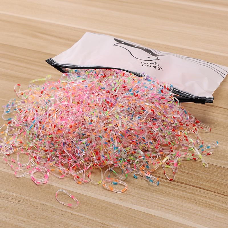 Picture of Children's Hair Rope Disposable Rubber Band Girls' Baby Strongly Pull Constantly Boxed Small Hair Rings Do Not Hit Hair Rope