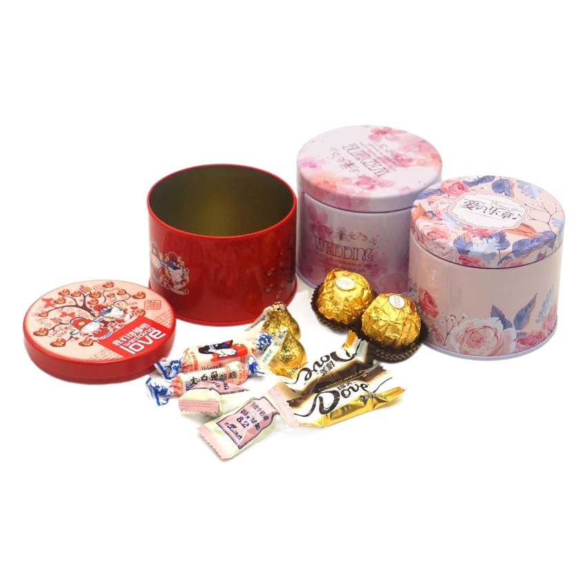 Spot wholesale wedding creative DIY wedding candy iron box with gift packaging iron cans