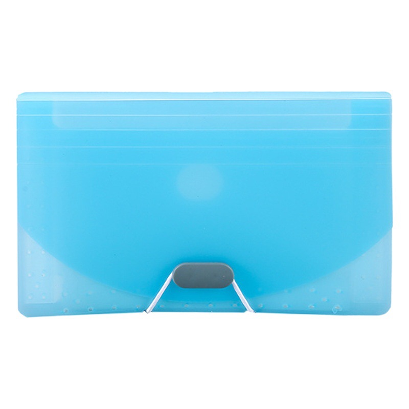 Candy Color A6 Three-side Seal Organ Bag Waterproof and Dirty-proof 13-grid Large Capacity Bill Holder Invoice Data Storage Bag