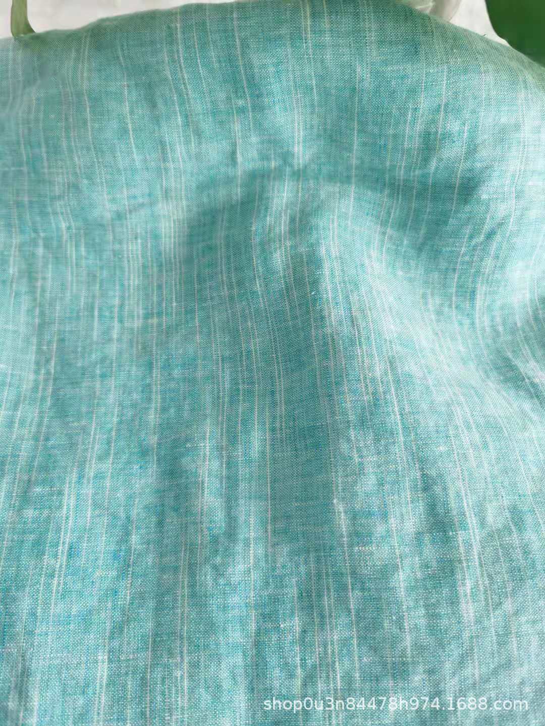 1414 Pure Linen Section Dyed Fabric 14*14 Pure Linen Section Dyed Enzyme Washed Fabric Bedding Cloth