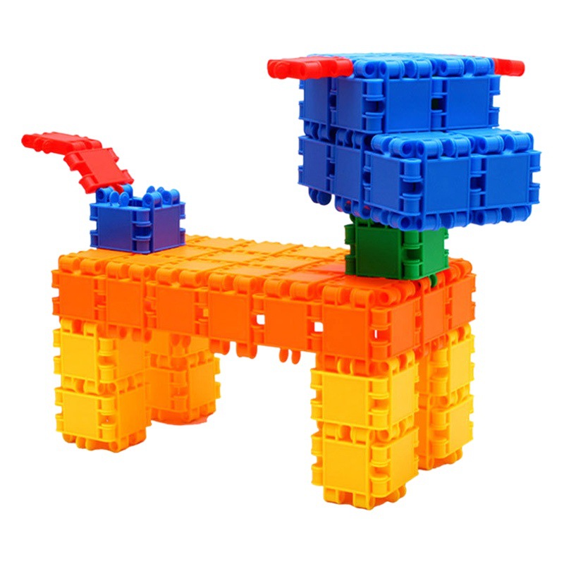 Children's Building Blocks Doodle Racing Assembling Toys Educational Baby Boys Girls Children Plastic Puzzle Intelligence Development